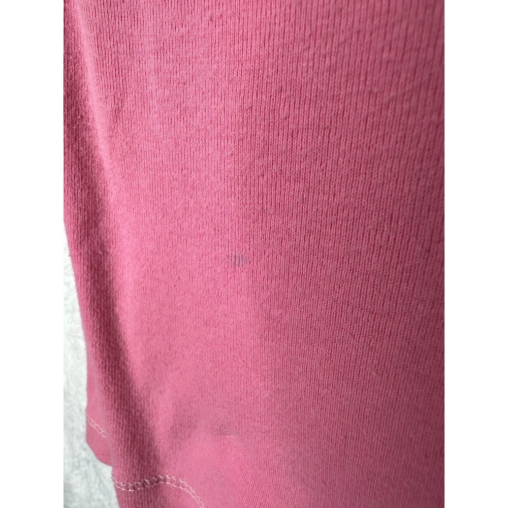 Aeropostale Henley Top Womens Medium Pink Y2K Graphic Long Sleeve Ribbed - Picture 4 of 8